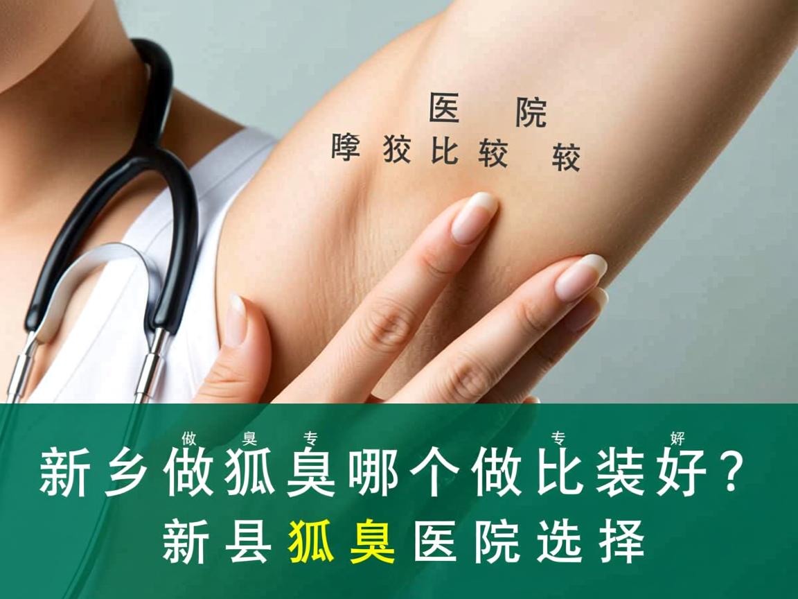 新乡做狐臭哪个医院做比较好？专业解析新乡狐臭医院选择