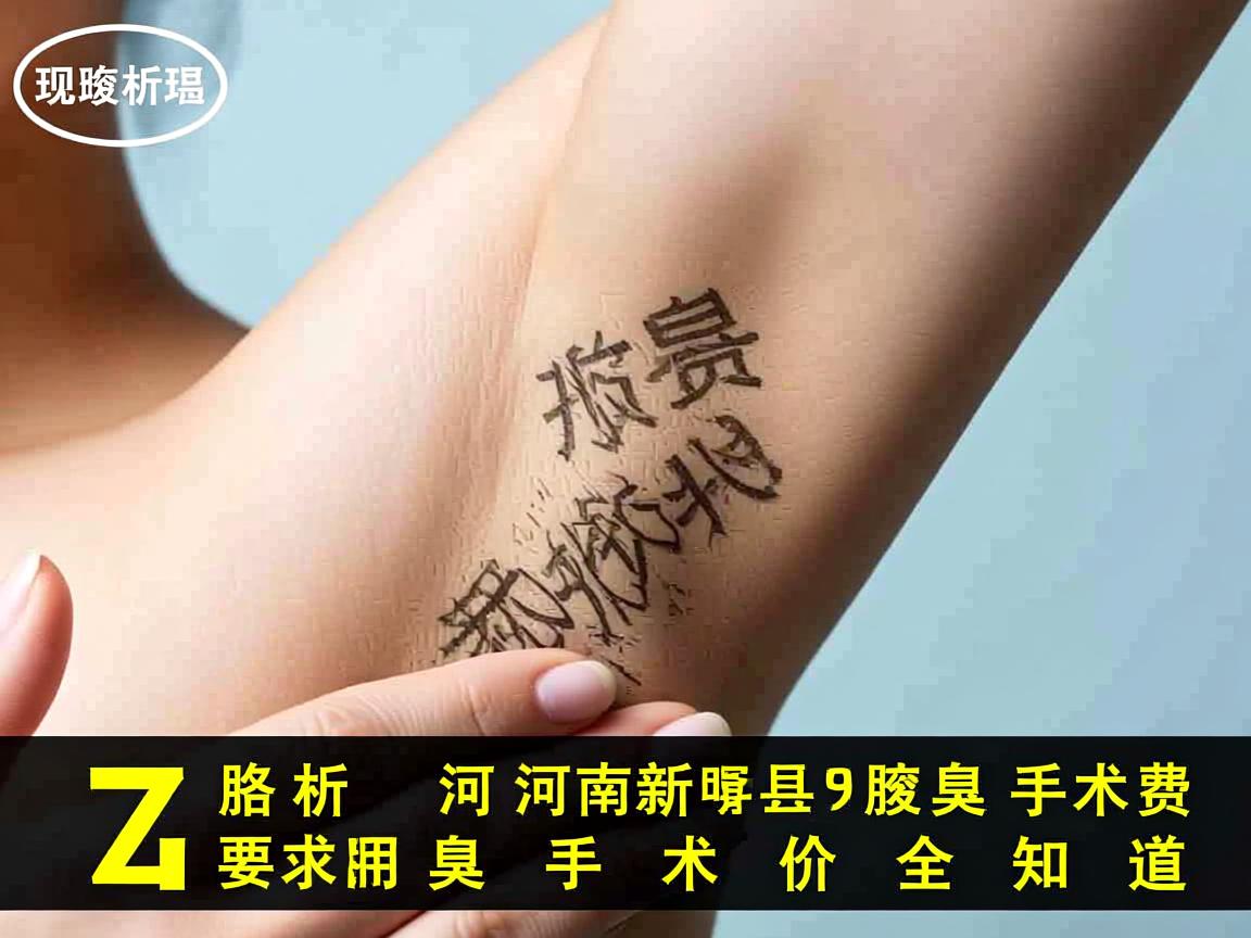 解析河南新乡腋臭手术费用，腋臭手术价格全知道