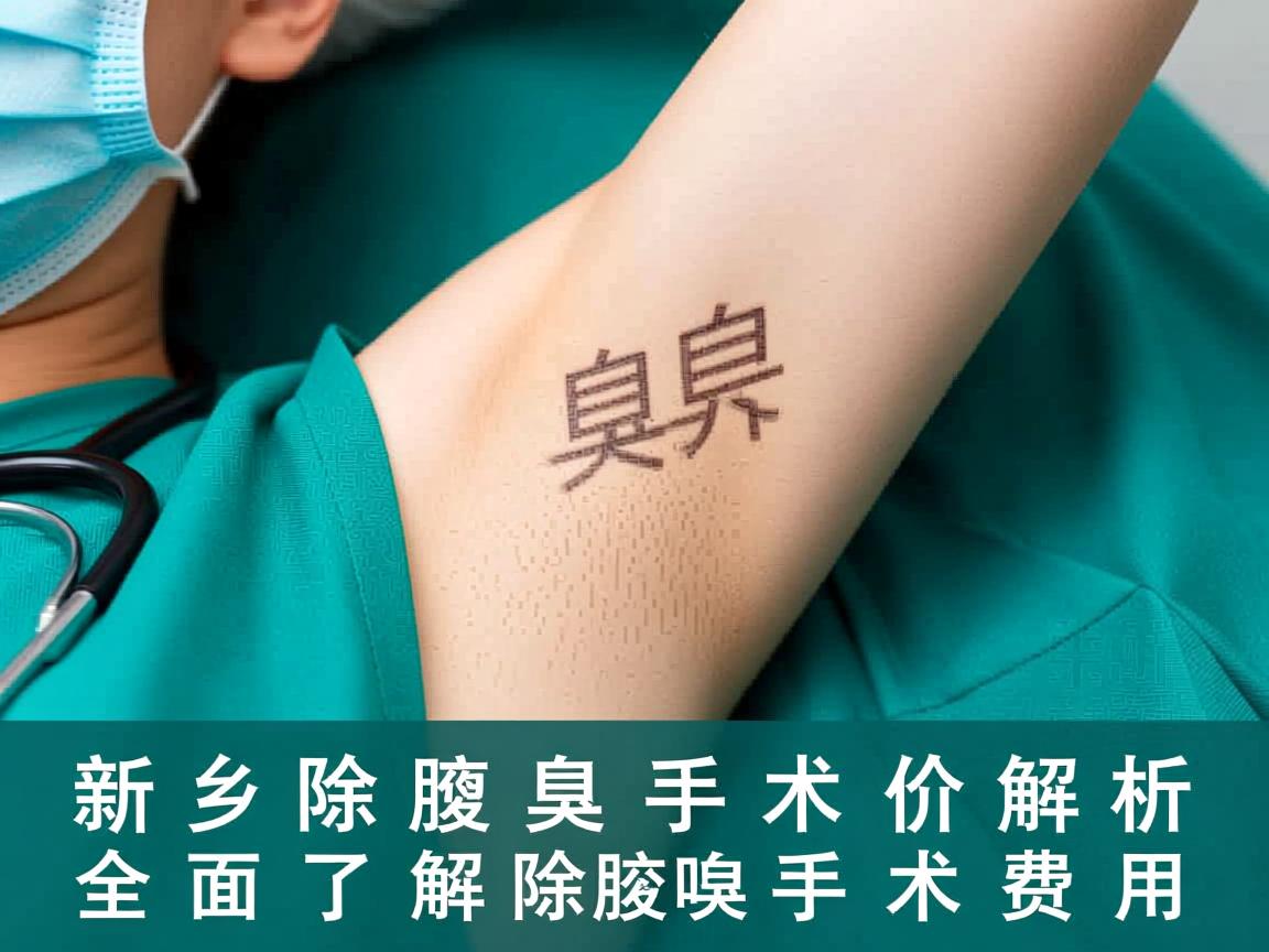 新乡除腋臭手术价格解析，全面了解除腋臭手术费用