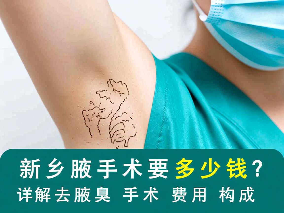 新乡去腋臭手术要多少钱？详解去腋臭手术费用构成