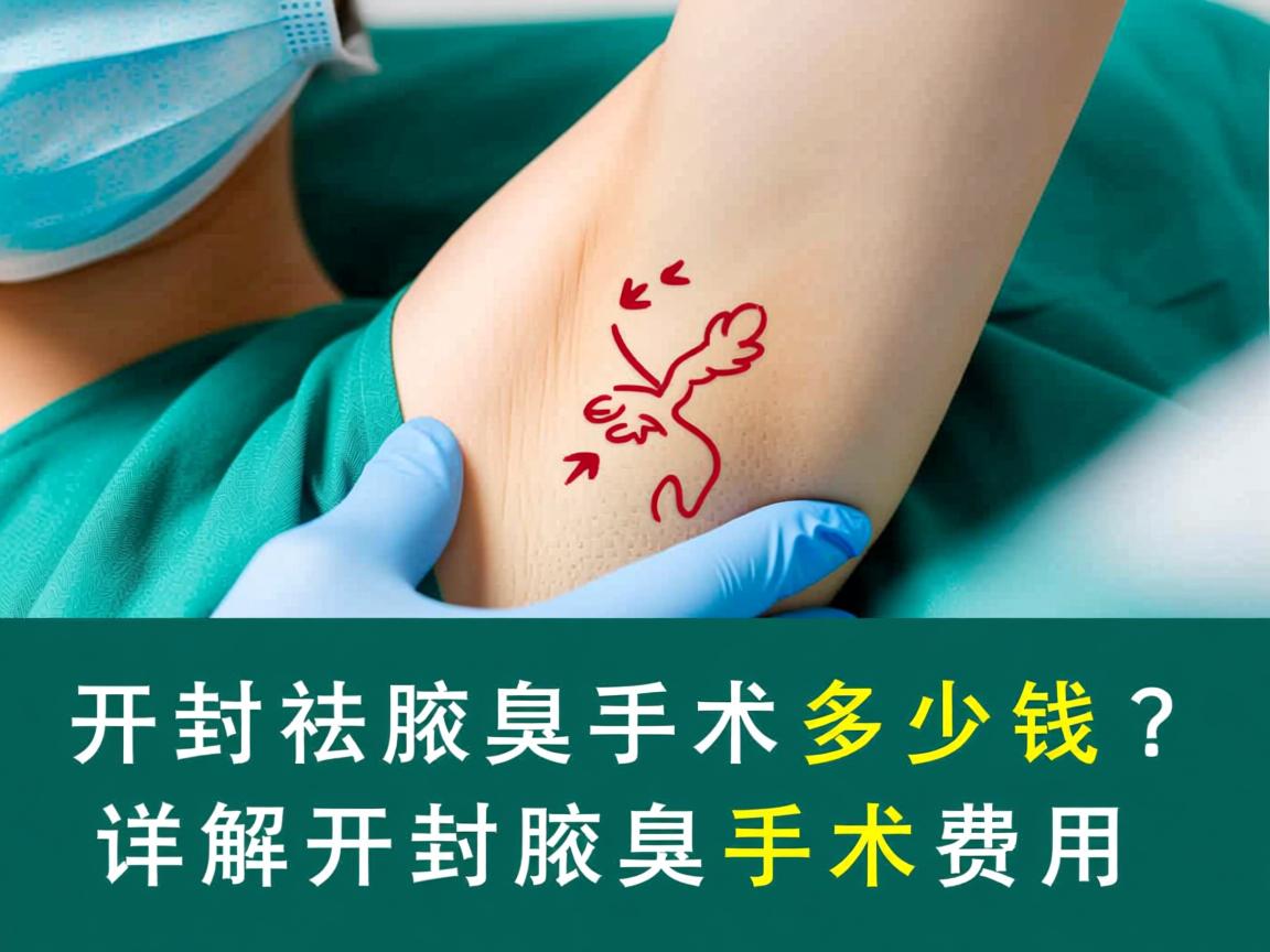 开封祛腋臭手术多少钱？详解开封腋臭手术费用