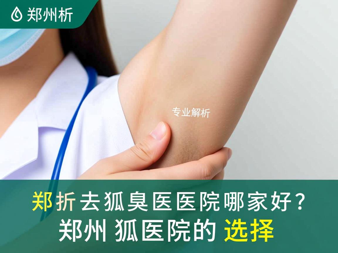 郑州去狐臭医院哪家好？专业解析郑州狐臭医院的选择