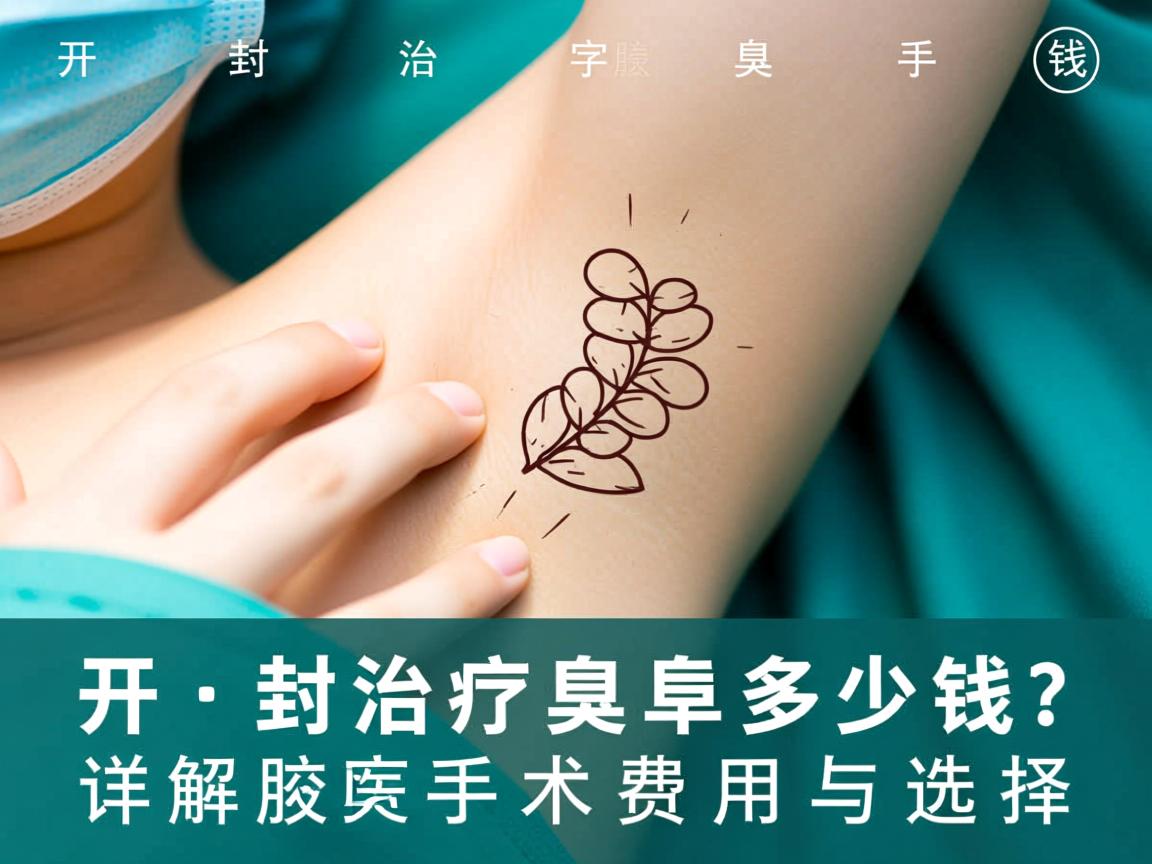 开封治疗腋臭手术多少钱？详解腋臭手术费用与选择