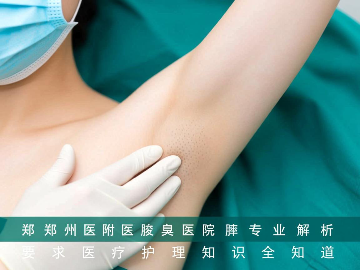郑州附医腋臭医院专业解析，腋臭医疗护理知识全知道