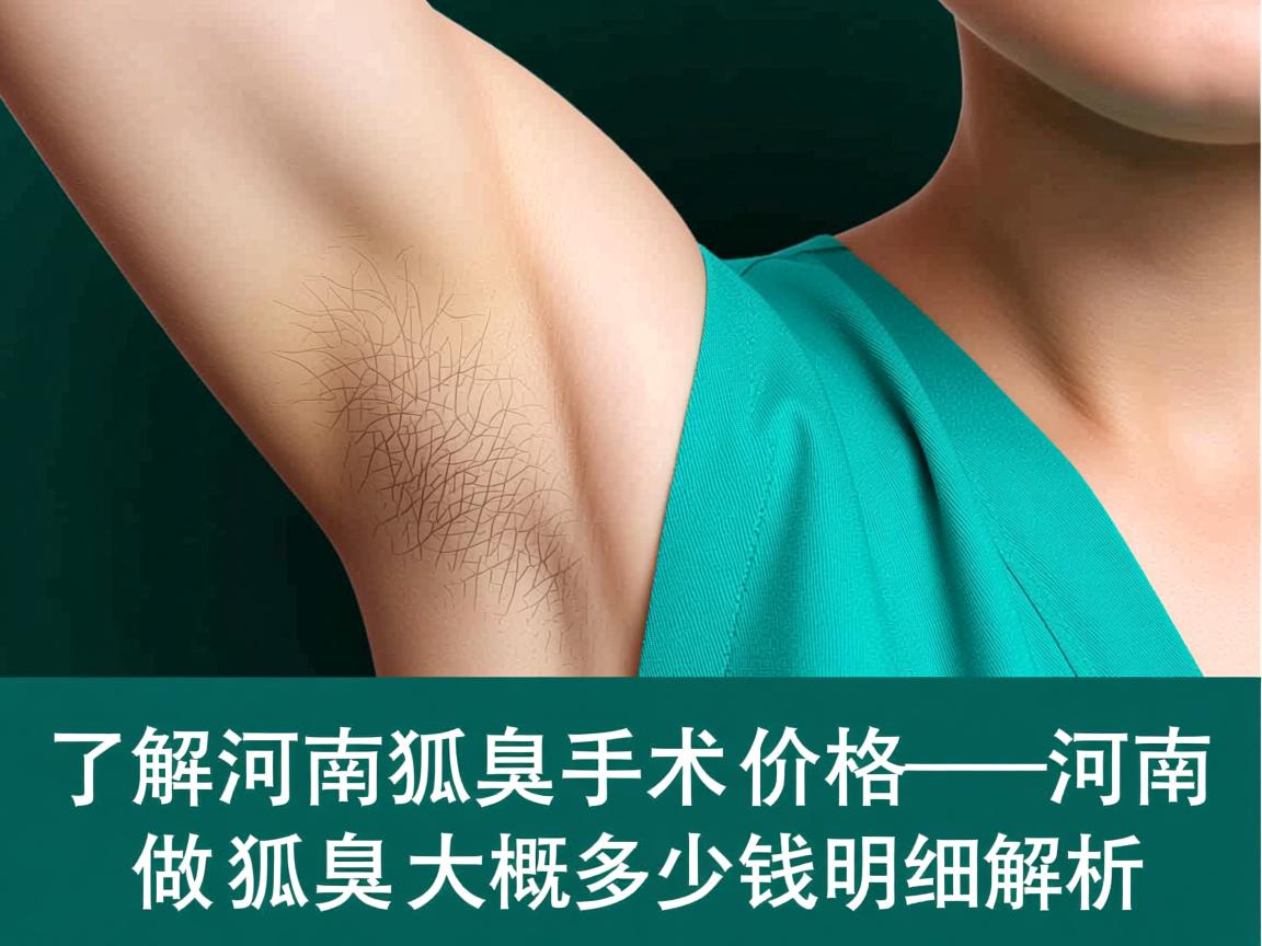 了解河南狐臭手术价格 河南做狐臭大概多少钱明细解析