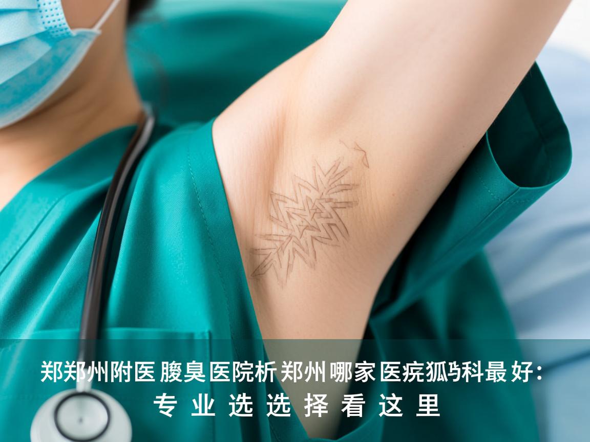 郑州附医腋臭医院解析，郑州哪家医院狐臭科最好，专业选择看这里