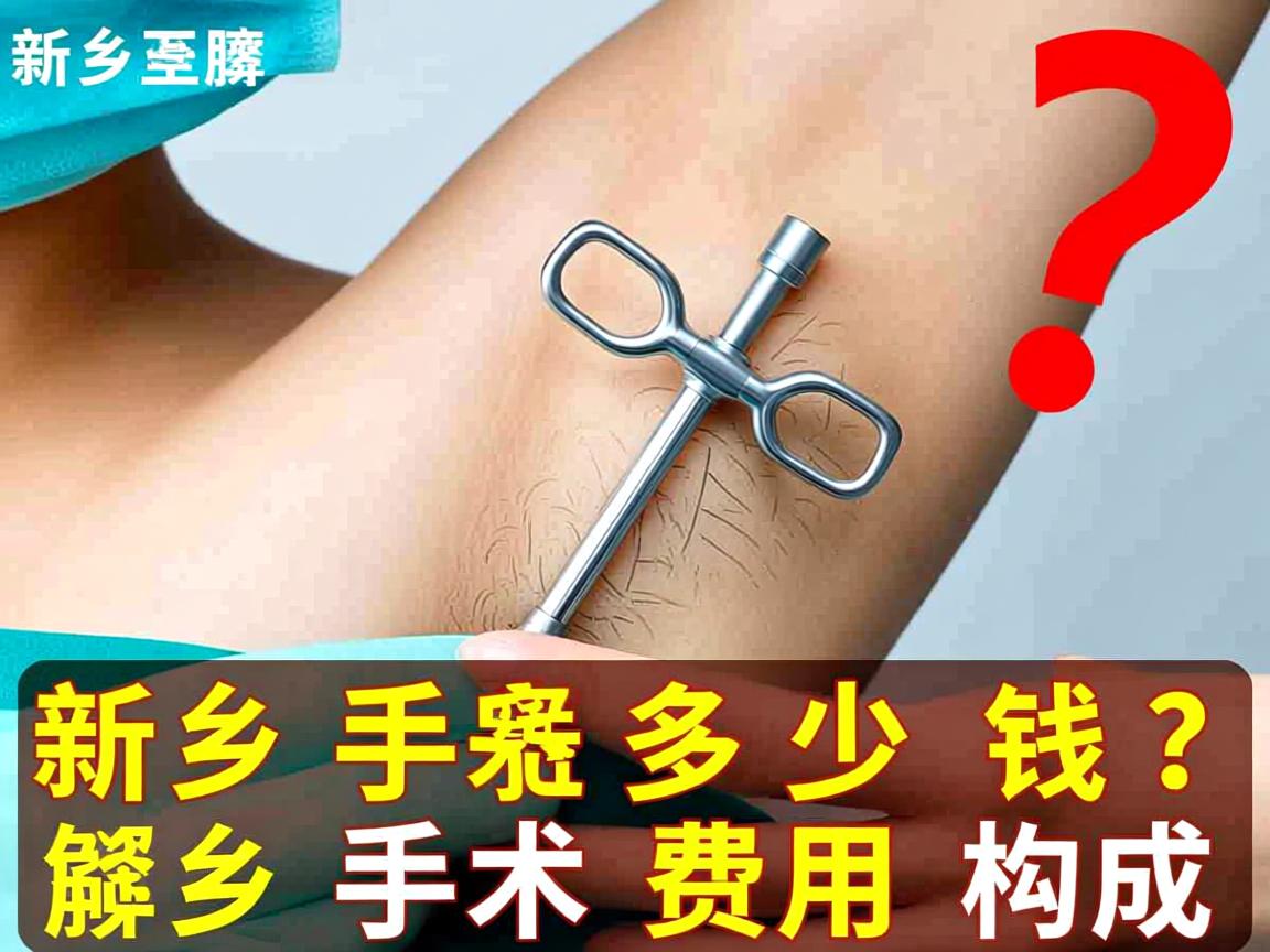 新乡腋臭手术多少钱？详解新乡腋臭手术费用构成
