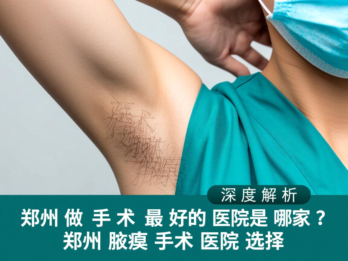 郑州做腋臭手术最好的医院是哪家？深度解析郑州腋臭手术医院选择