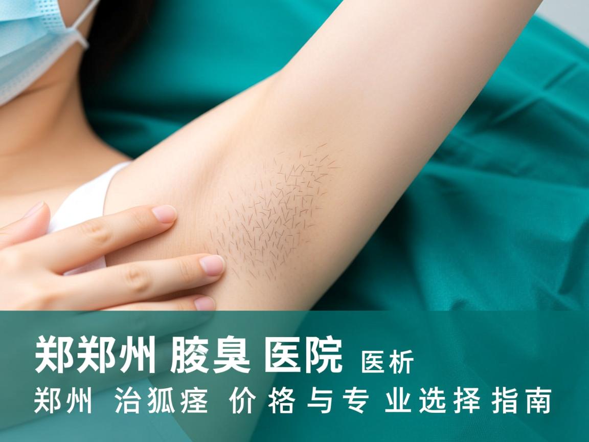 郑州腋臭医院解析，郑州治狐臭价格与专业选择指南