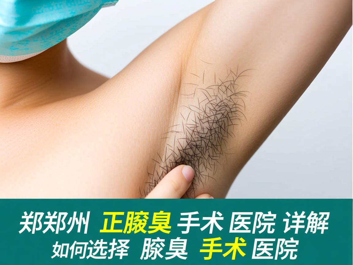 郑州正规腋臭手术医院详解，如何选择正规腋臭手术医院