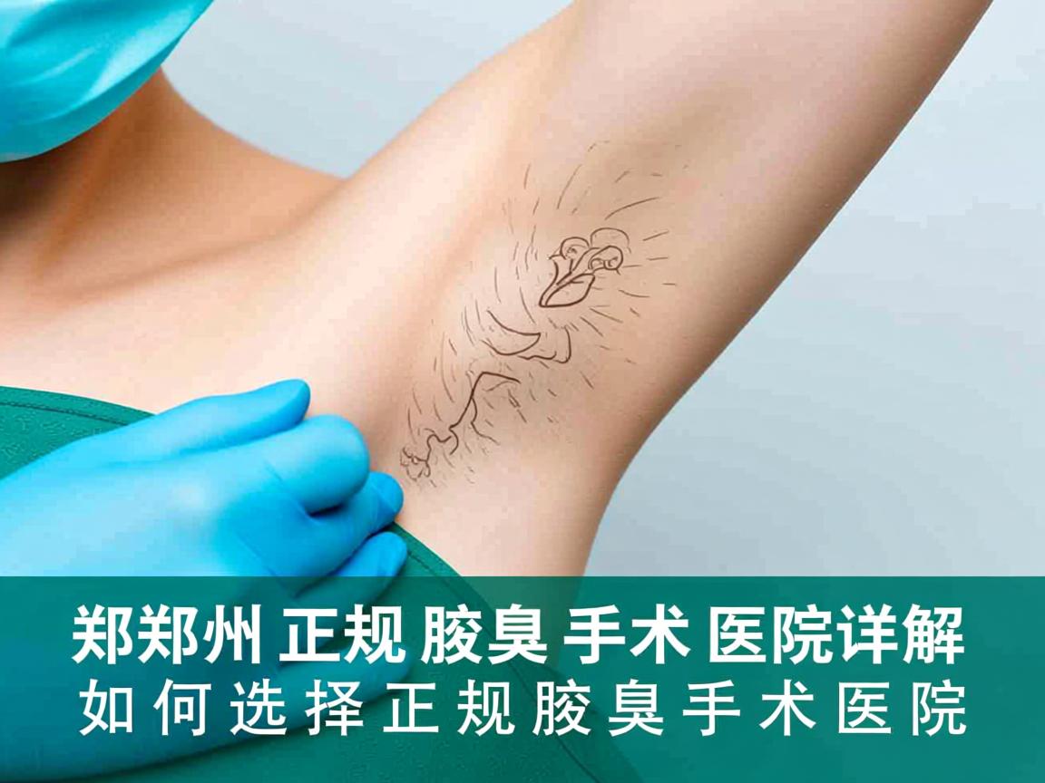 郑州正规腋臭手术医院详解，如何选择正规腋臭手术医院