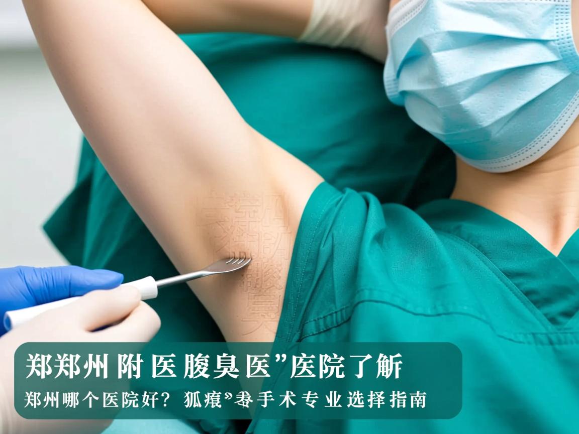 郑州附医腋臭医院解析，郑州哪个医院好？狐臭手术专业选择指南