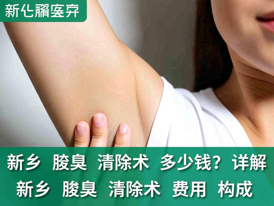 新乡腋臭清除术多少钱？详解新乡腋臭清除术费用构成