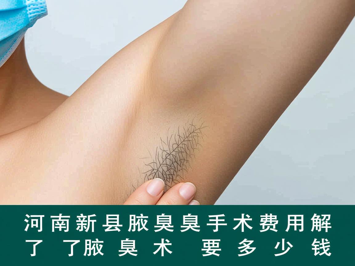 河南新乡腋臭手术费用解析，了解腋臭手术要多少钱