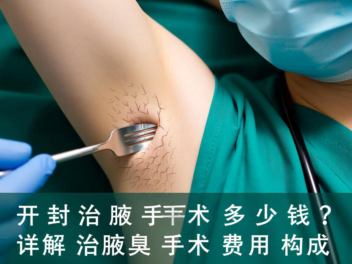 开封治腋臭手术多少钱？详解治腋臭手术费用构成