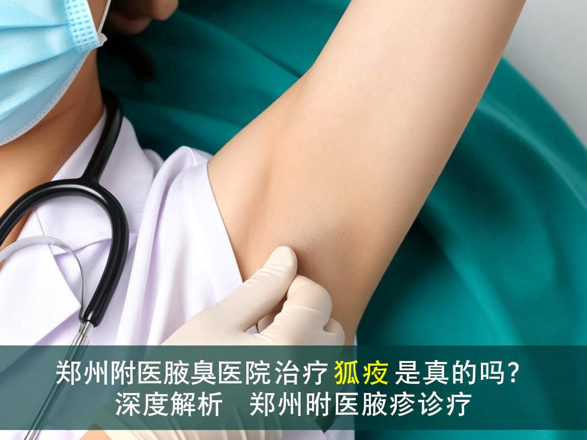 郑州附医腋臭医院治疗狐臭是真的吗？深度解析郑州附医腋臭诊疗
