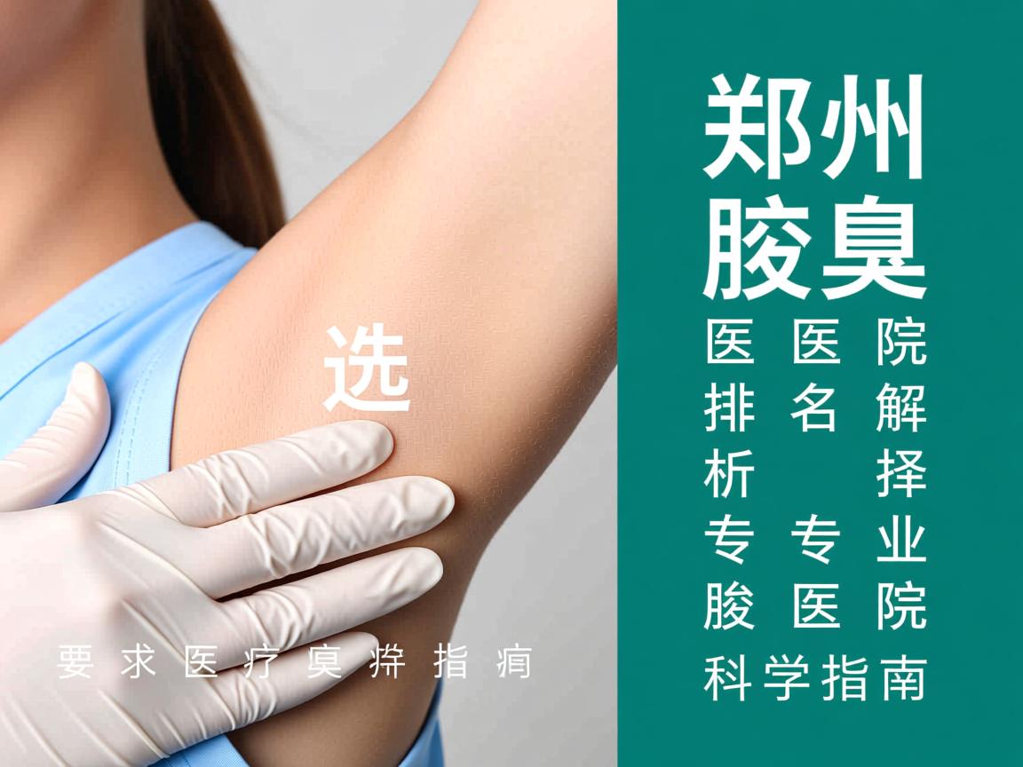 郑州腋臭医院排名解析，选择专业腋臭医院的科学指南