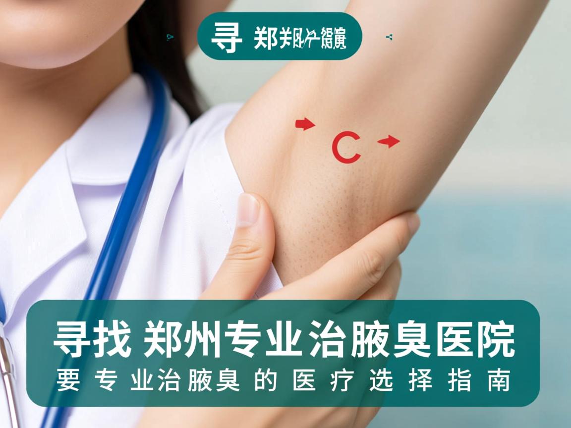 寻找郑州专业治腋臭医院，专业治腋臭的医疗选择指南