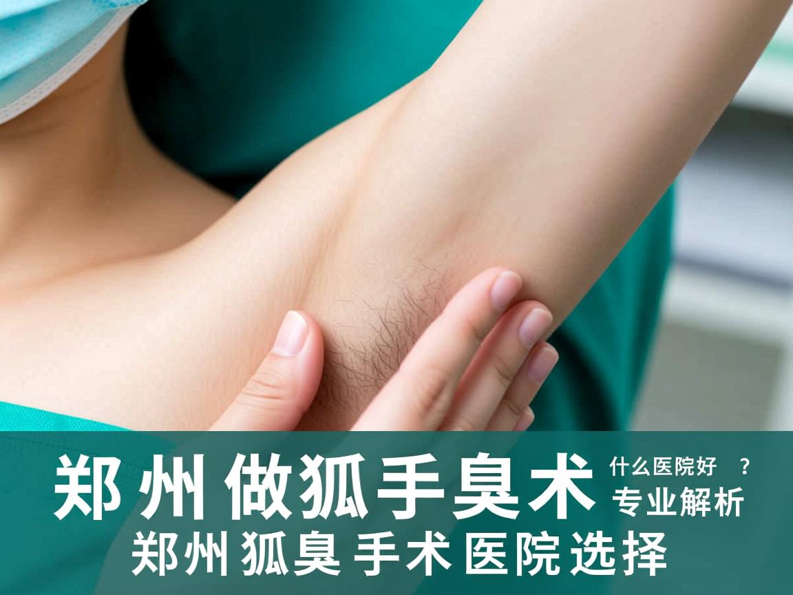 郑州做狐臭手术什么医院好？专业解析郑州狐臭手术医院选择
