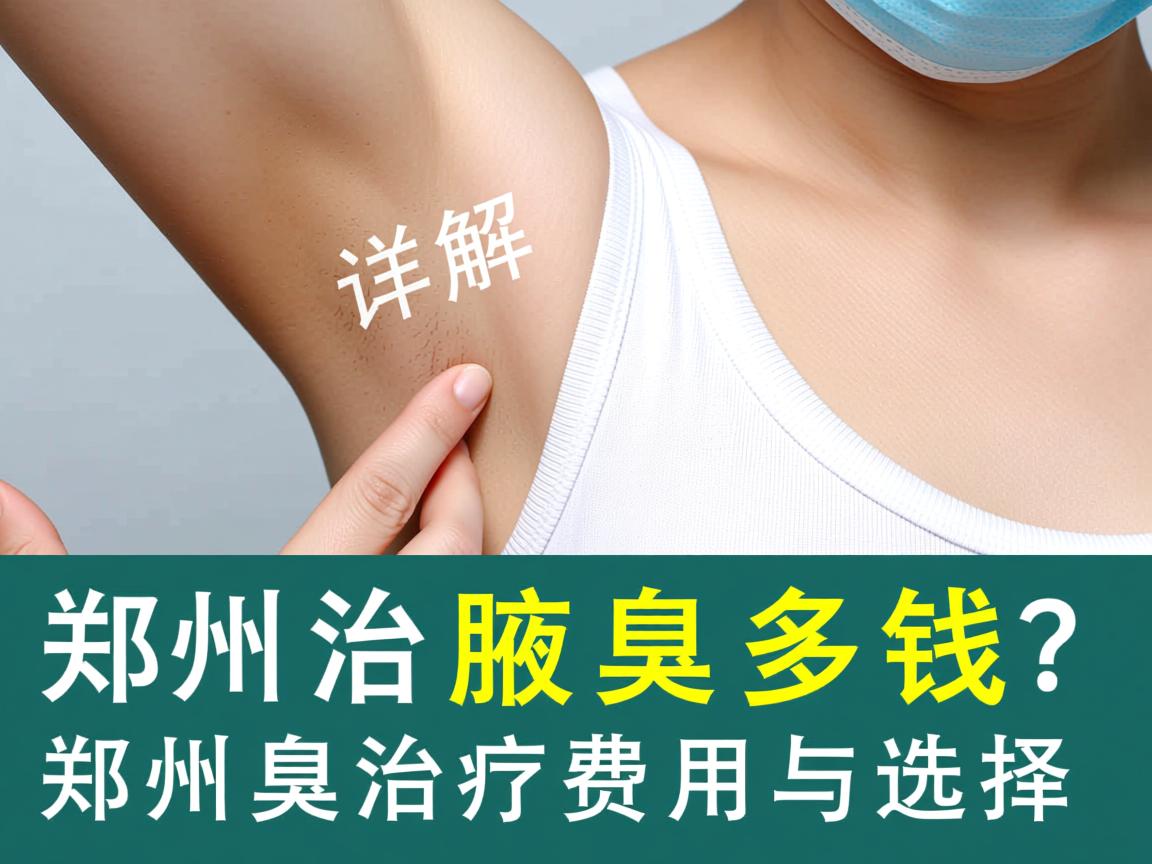 郑州治疗腋臭多钱？详解郑州腋臭治疗费用与选择