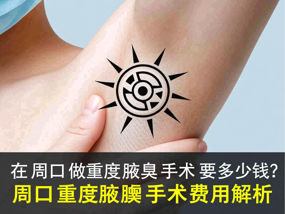 在周口做重度腋臭手术要多少钱？周口重度腋臭手术费用解析
