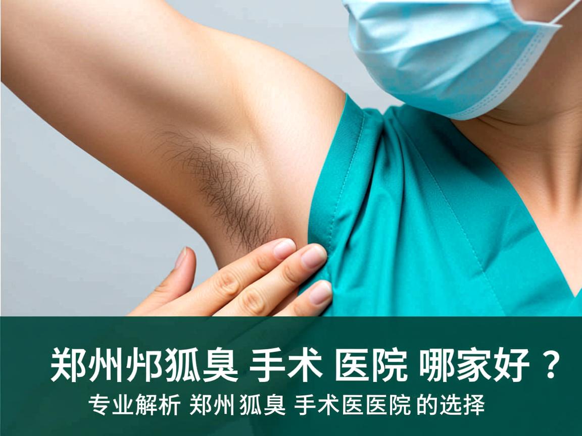 郑州狐臭手术医院哪家好？专业解析郑州狐臭手术医院的选择