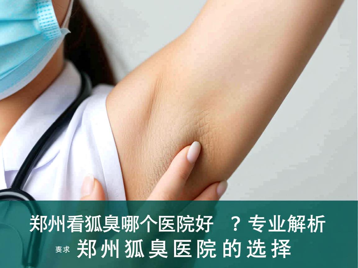 郑州看狐臭哪个医院好？专业解析郑州狐臭医院的选择