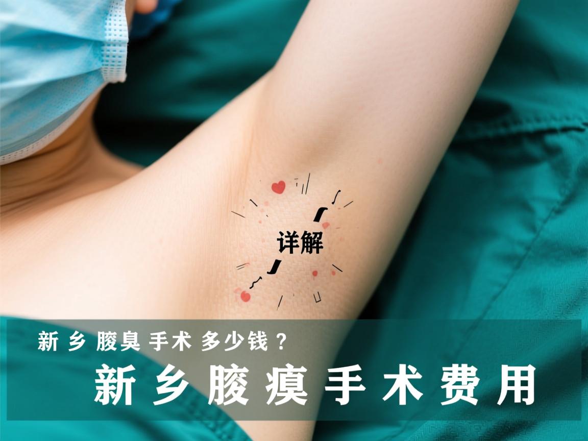 新乡腋臭手术多少钱？详解新乡腋臭手术费用