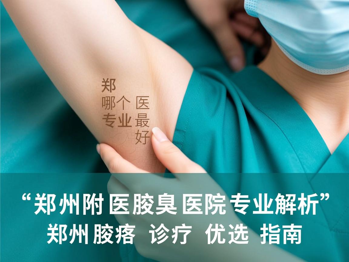 郑州附医腋臭医院专业解析，郑州哪个医院最好，郑州腋臭诊疗优选指南