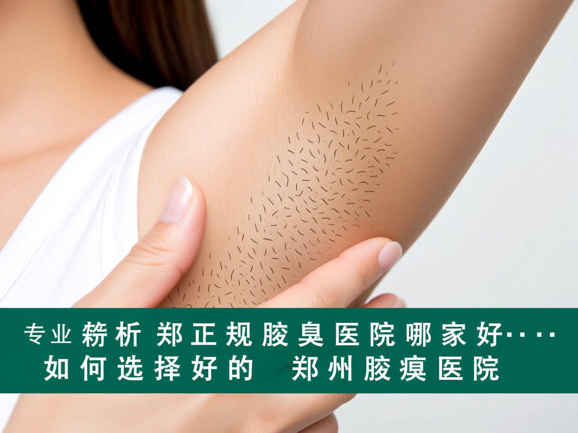 专业解析，郑州正规腋臭医院哪家好，如何选择好的郑州腋臭医院