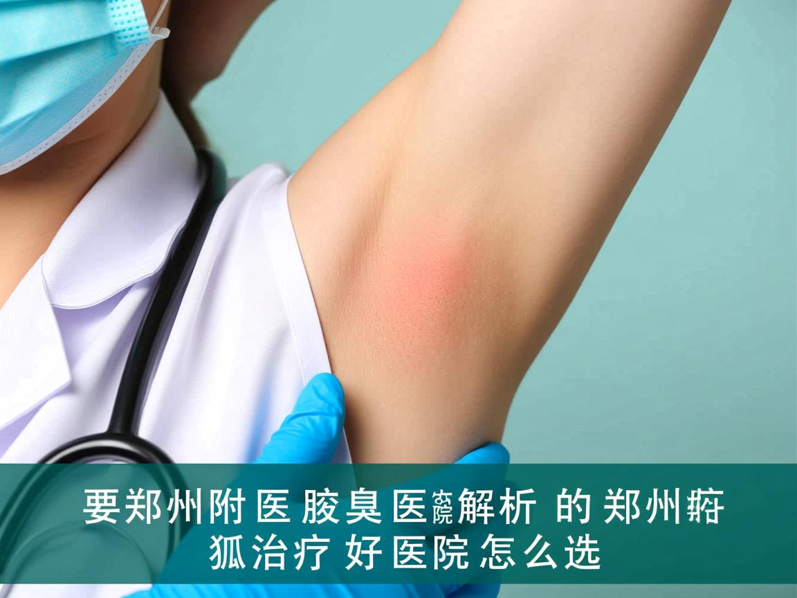 郑州附医腋臭医院解析，郑州治疗狐臭的好医院怎么选