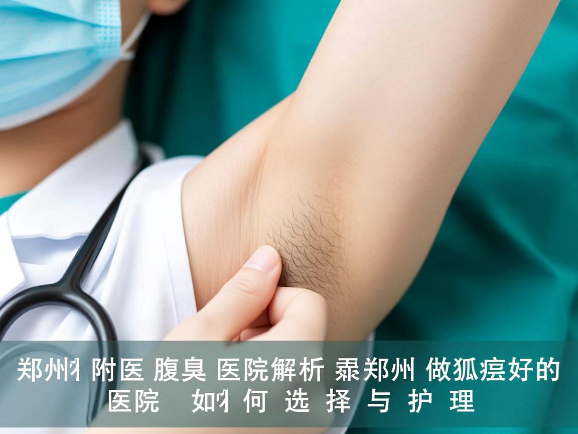 郑州附医腋臭医院解析，郑州做狐臭好的医院如何选择与护理