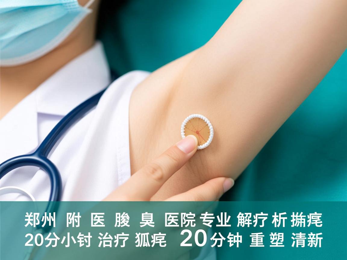 郑州附医腋臭医院专业解析，20分钟治疗狐臭，20分钟重塑清新