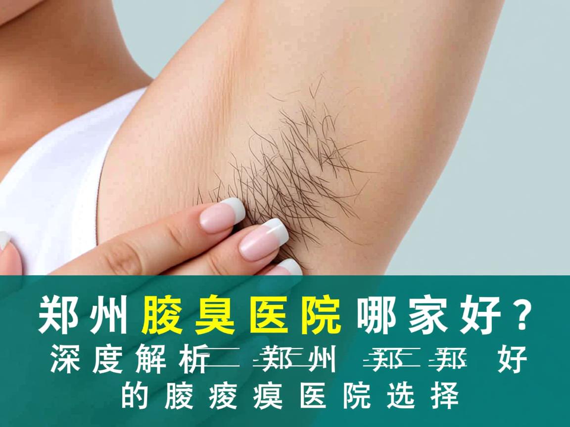 郑州腋臭医院哪家好？深度解析郑州好的腋臭医院选择