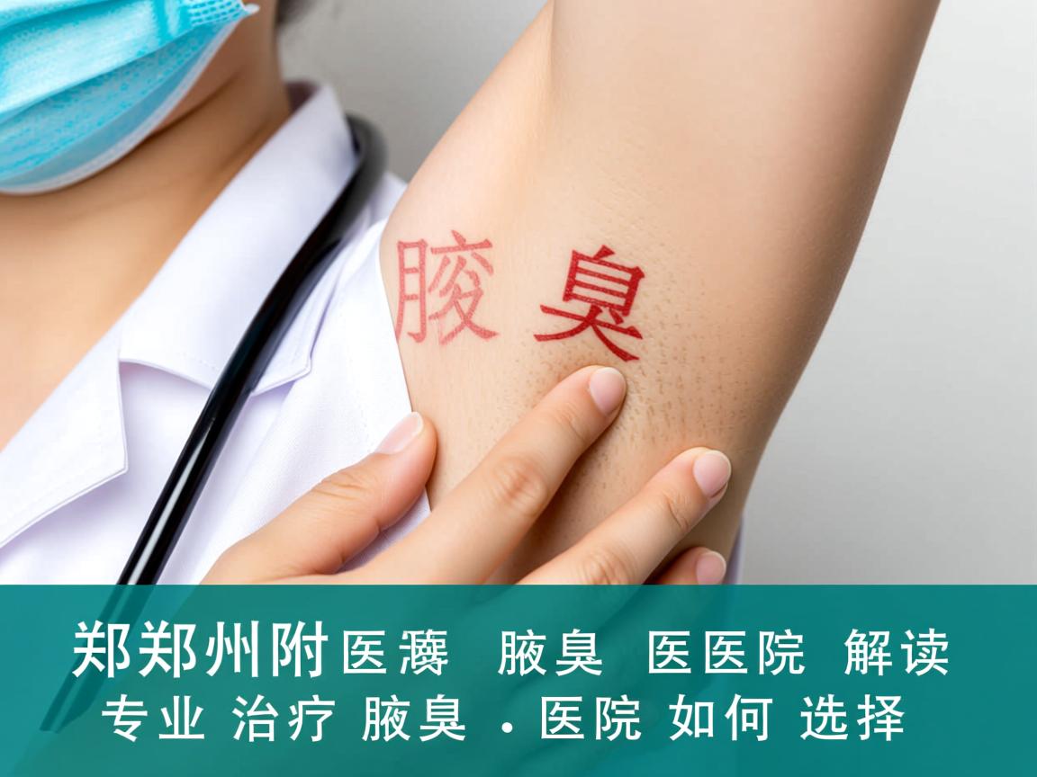 郑州附医腋臭医院解读，专业治疗腋臭的医院如何选择