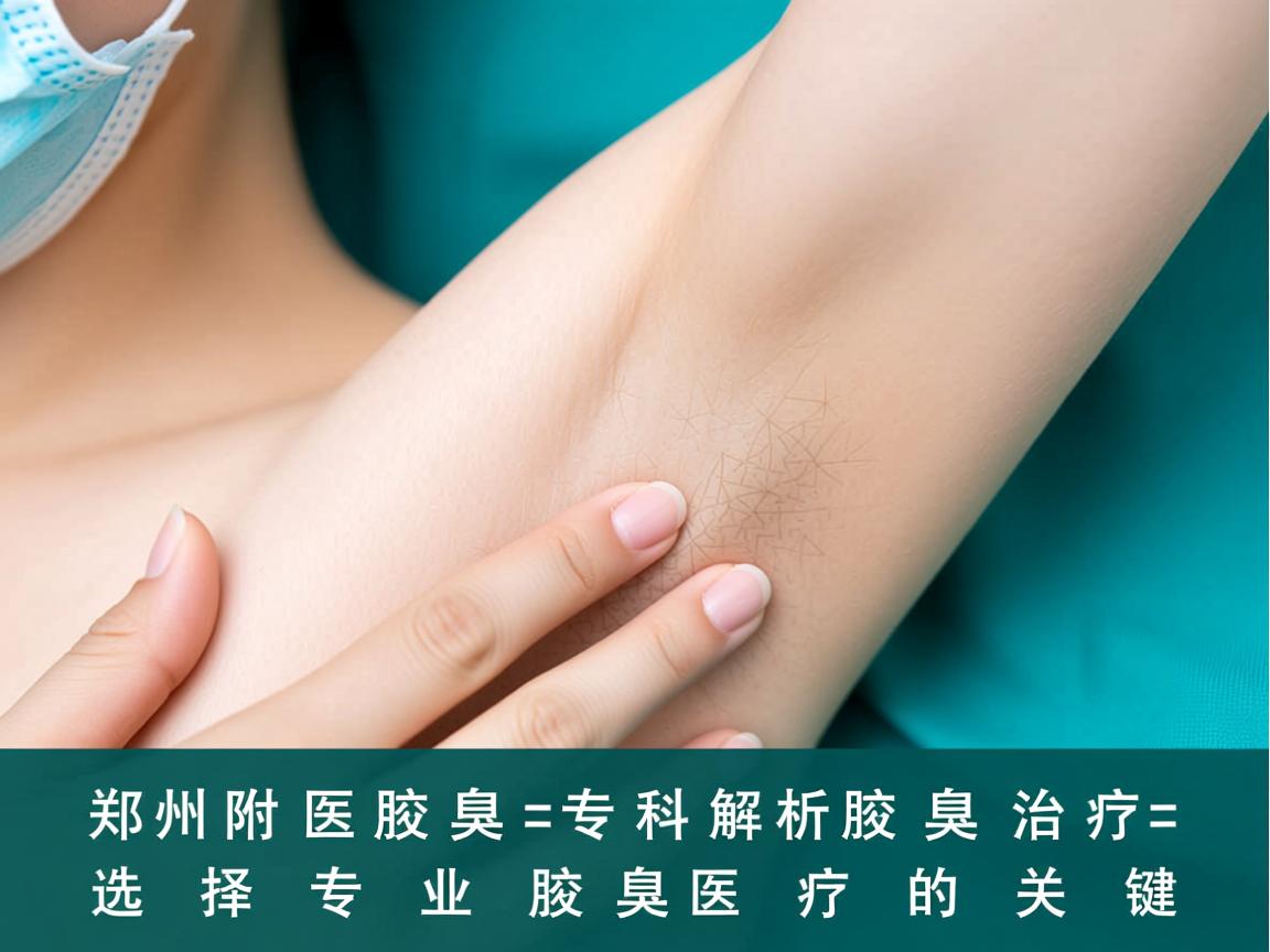 郑州附医腋臭专科解析腋臭治疗 选择专业腋臭医疗的关键