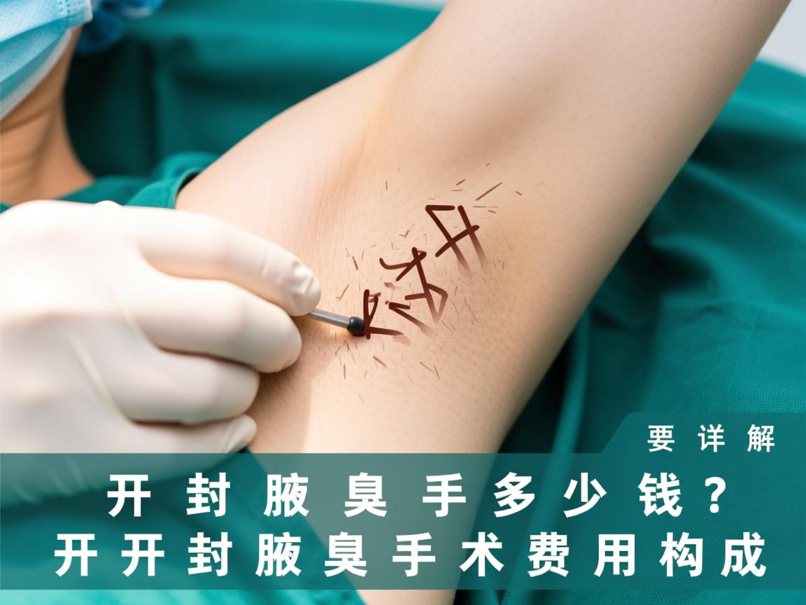 开封腋臭手术多少钱？详解开封腋臭手术费用构成