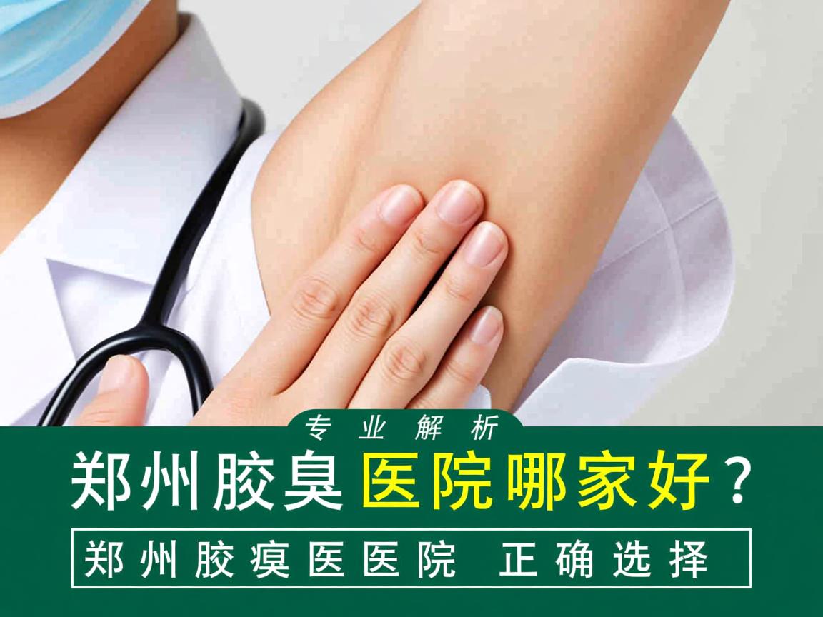 郑州腋臭医院哪家好？专业解析郑州腋臭医院的正确选择