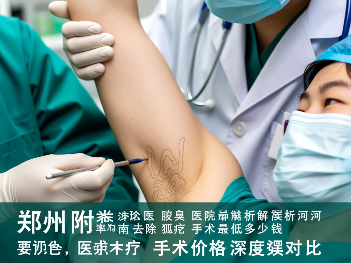 郑州附医腋臭医院解析，河南去除狐臭手术最低多少钱，手术价格深度对比