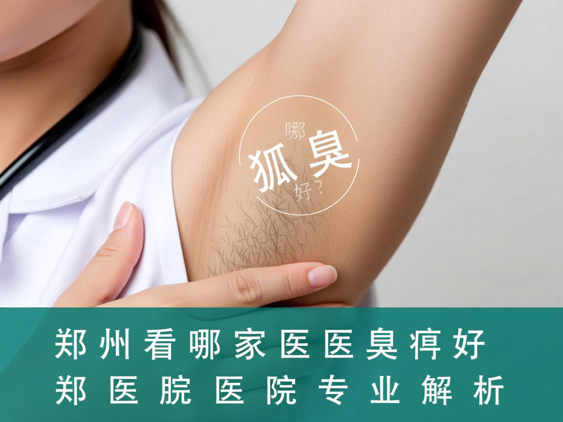 郑州看狐臭哪家医院好？郑州附医腋臭医院专业解析