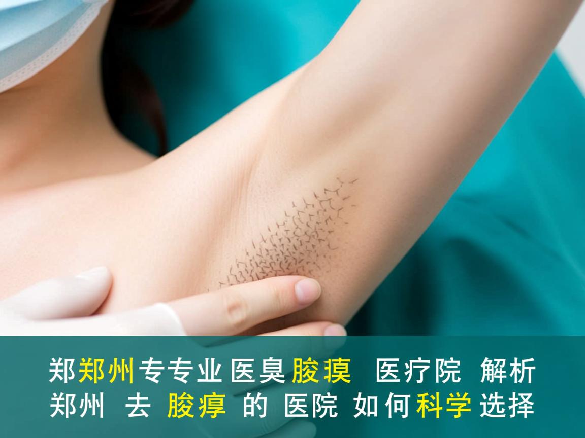 郑州专业腋臭医院解析，郑州去腋臭的医院如何科学选择