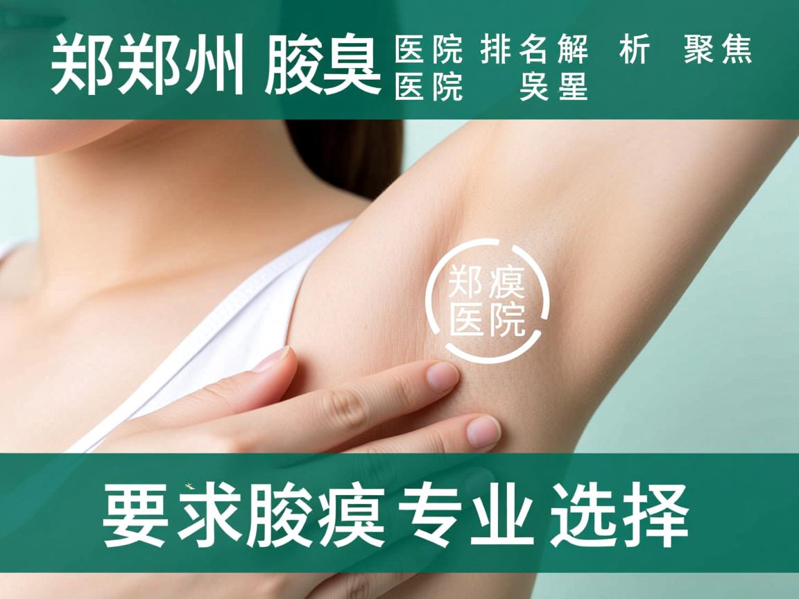 郑州腋臭医院排名解析，聚焦郑州腋臭医院专业选择