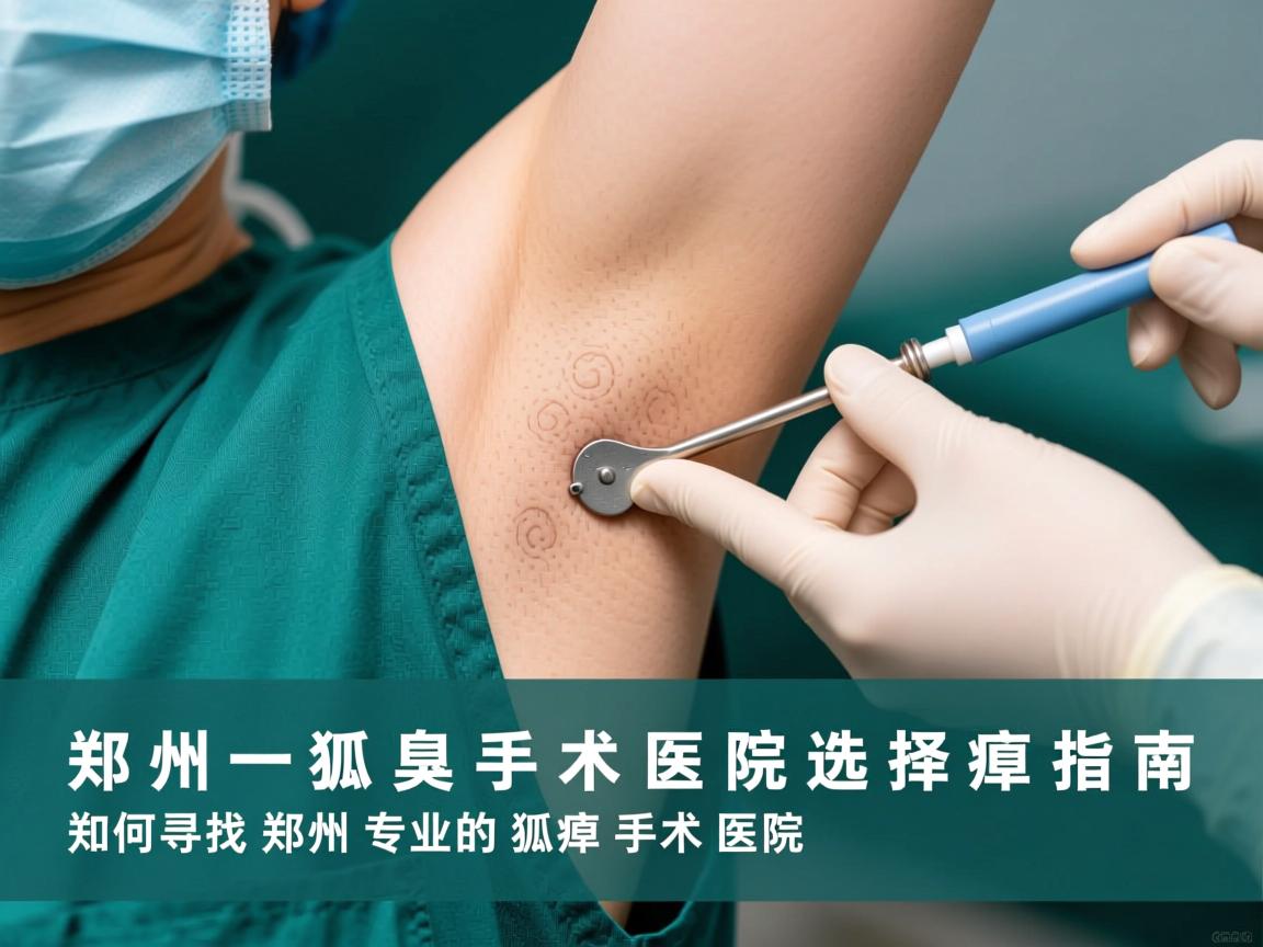 郑州狐臭手术医院选择指南，如何寻找郑州专业的狐臭手术医院