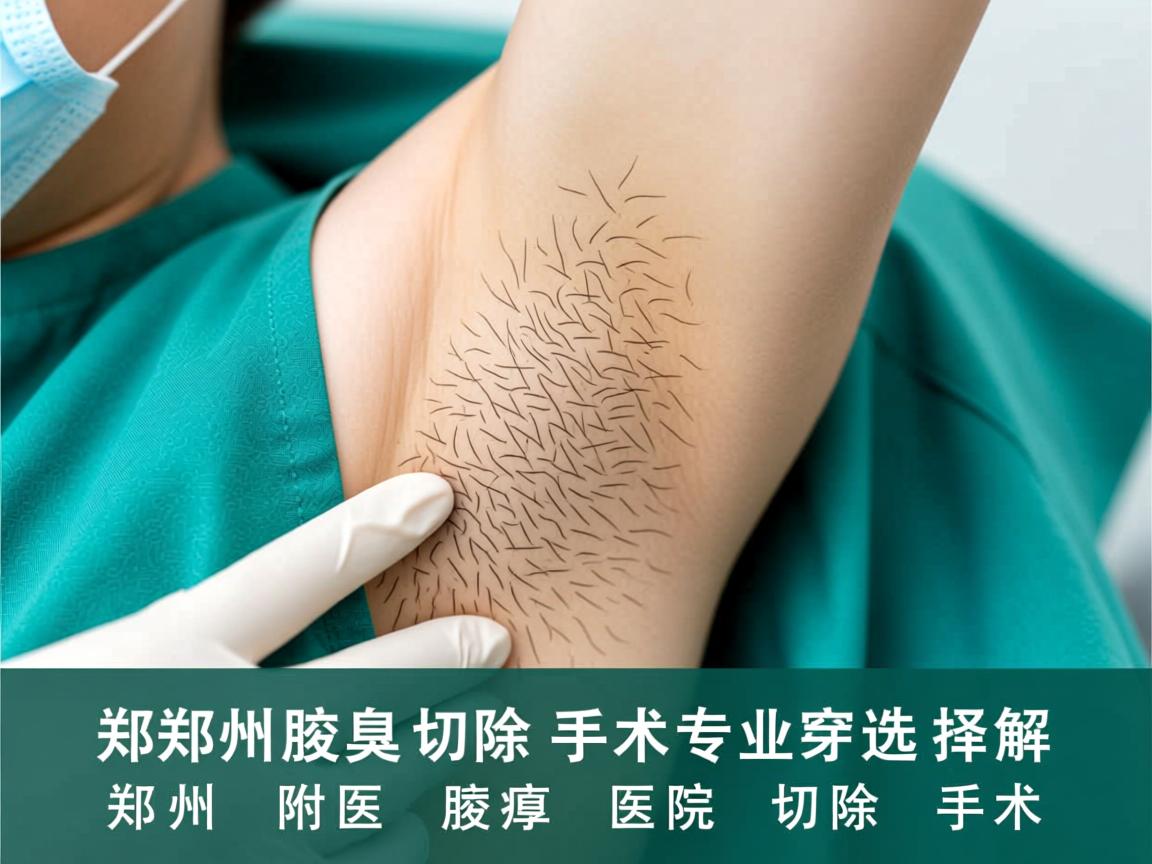 郑州腋臭切除手术专业选择，详解郑州附医腋臭医院切除手术