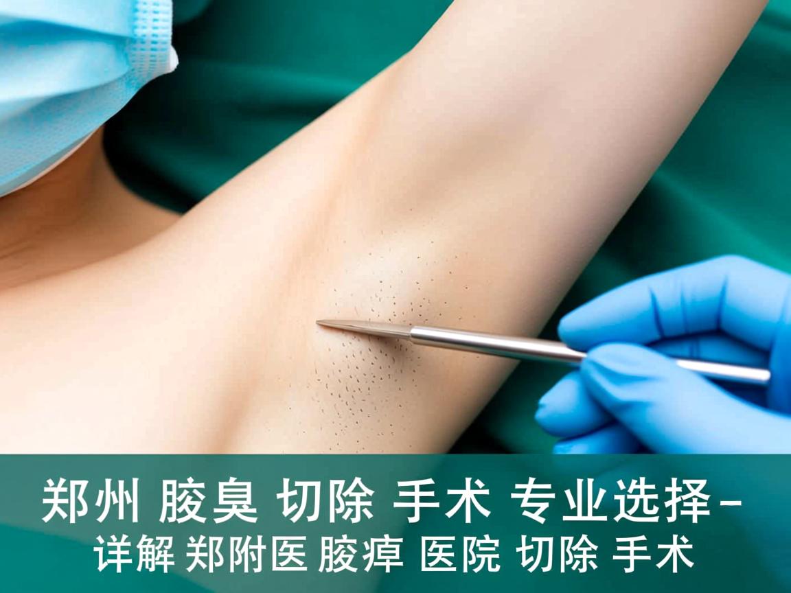 郑州腋臭切除手术专业选择，详解郑州附医腋臭医院切除手术