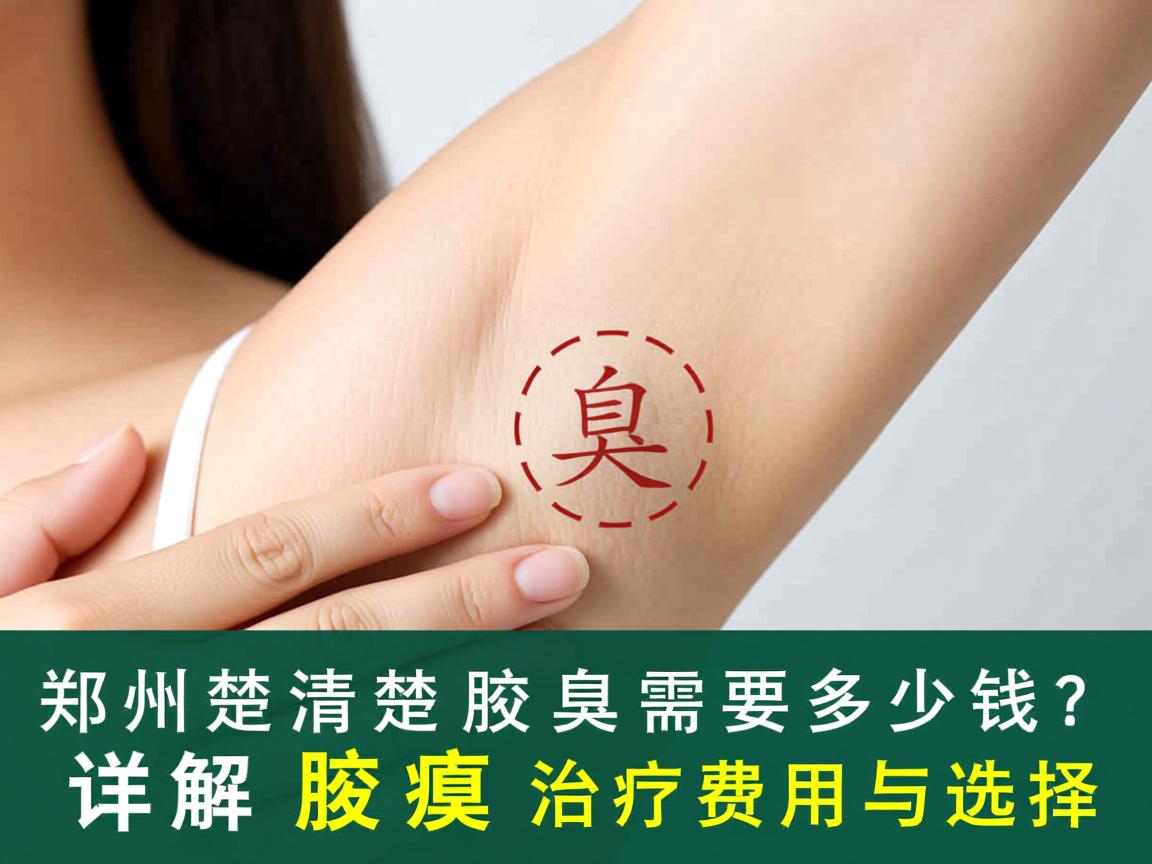 郑州清楚腋臭需要多少钱？详解腋臭治疗费用与选择