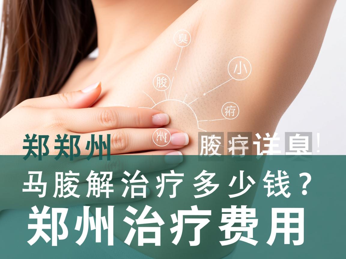 郑州腋臭治疗多少钱？详解郑州腋臭治疗费用