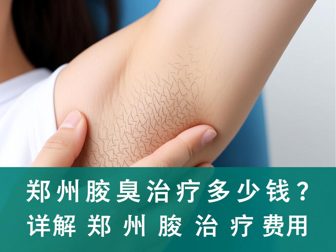 郑州腋臭治疗多少钱？详解郑州腋臭治疗费用
