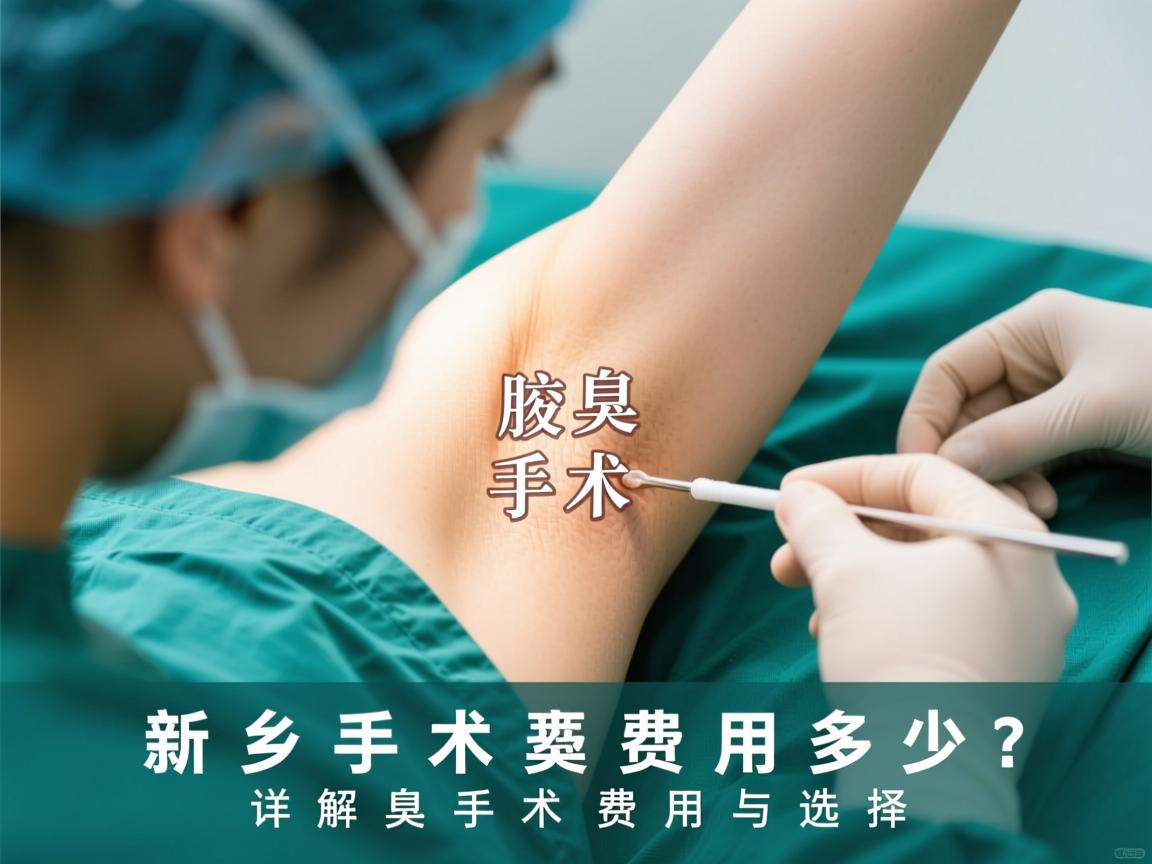 新乡腋臭手术费用多少?详解腋臭手术费用与选择 新乡腋臭手术费用多少?详解腋臭手术费用与选择