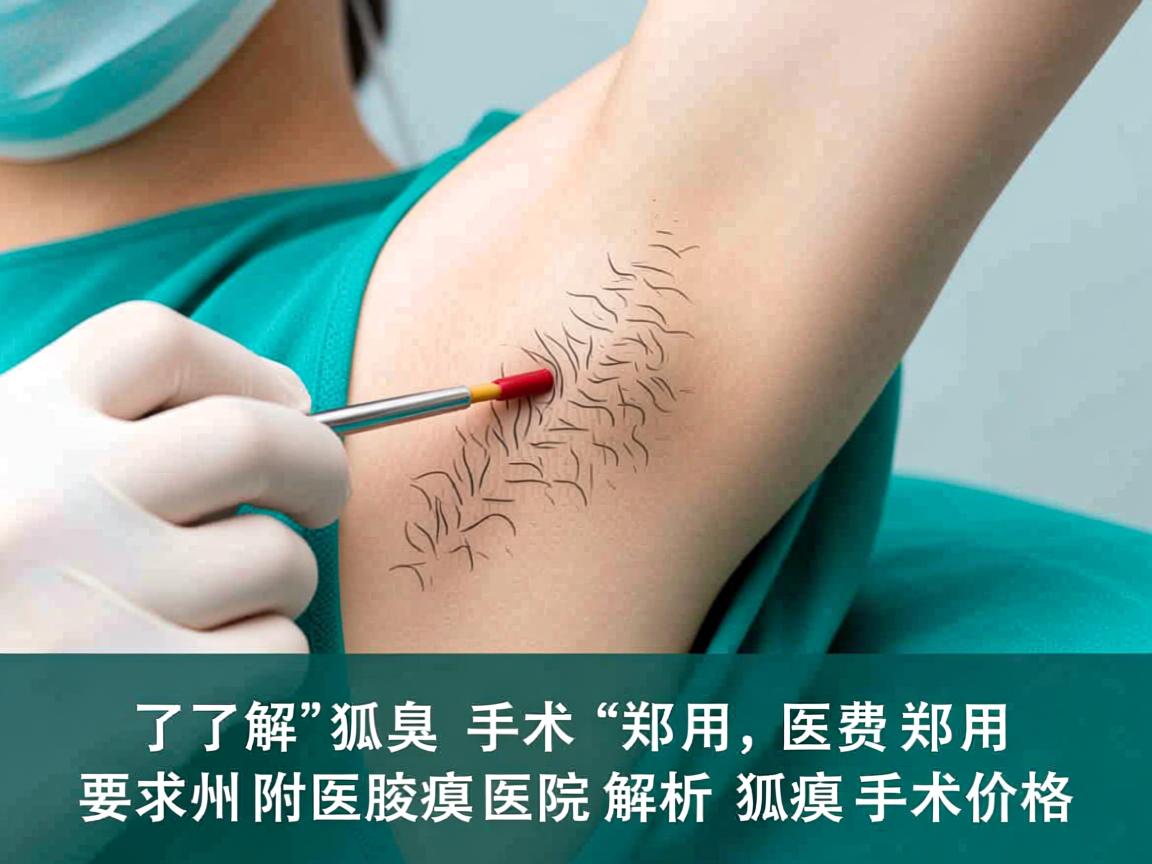 了解狐臭手术费用，郑州附医腋臭医院解析狐臭手术价格